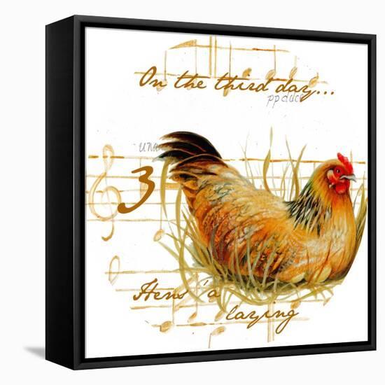 Three French Hens-Janice Gaynor-Framed Stretched Canvas