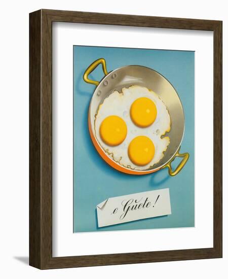 Three Fried Eggs, Guete-null-Framed Art Print