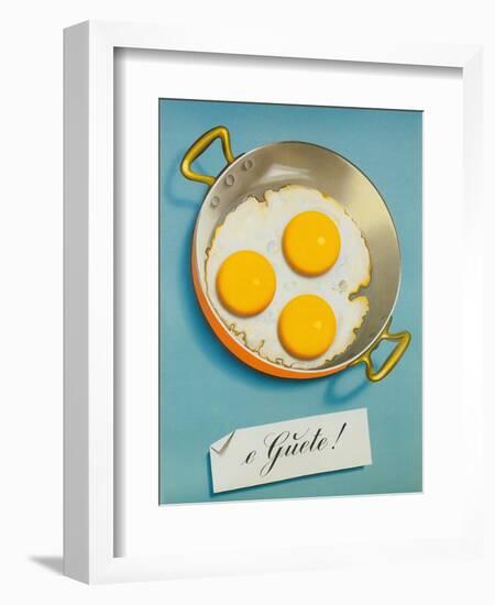 Three Fried Eggs, Guete-null-Framed Art Print