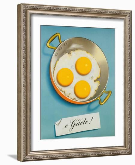 Three Fried Eggs, Guete-null-Framed Premium Giclee Print