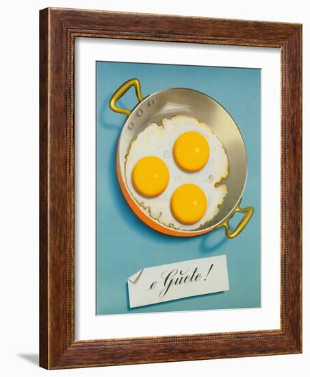 Three Fried Eggs, Guete-null-Framed Premium Giclee Print