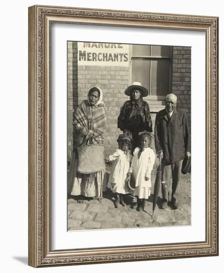 Three Generations of a Maori Family, C.1908-null-Framed Photographic Print