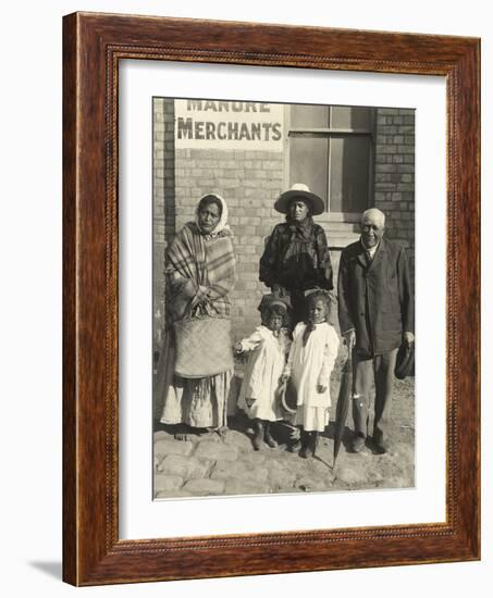 Three Generations of a Maori Family, C.1908-null-Framed Photographic Print