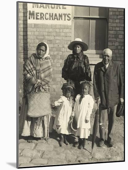 Three Generations of a Maori Family, C.1908-null-Mounted Photographic Print