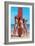 Three Gidgets on Beach-null-Framed Art Print