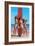 Three Gidgets on Beach-null-Framed Art Print