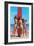 Three Gidgets on Beach-null-Framed Art Print