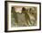 Three Girls Bathing-Edgar Degas-Framed Giclee Print