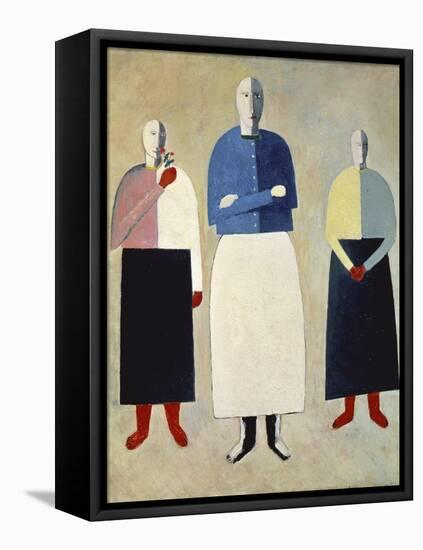 Three Girls-Kasimir Malevich-Framed Premier Image Canvas