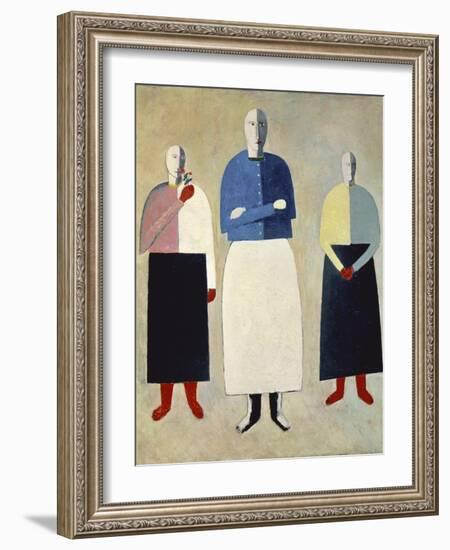 Three Girls-Kasimir Malevich-Framed Giclee Print