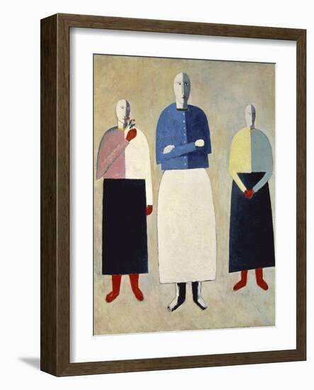 Three Girls-Kasimir Malevich-Framed Giclee Print