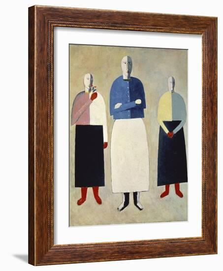 Three Girls-Kasimir Malevich-Framed Giclee Print