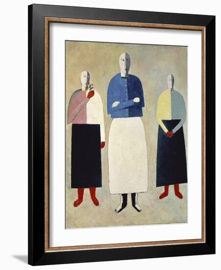 Three Girls-Kasimir Malevich-Framed Giclee Print