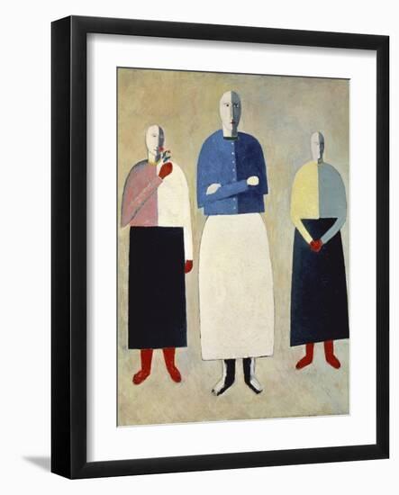 Three Girls-Kasimir Malevich-Framed Giclee Print