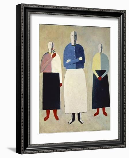 Three Girls-Kasimir Malevich-Framed Giclee Print