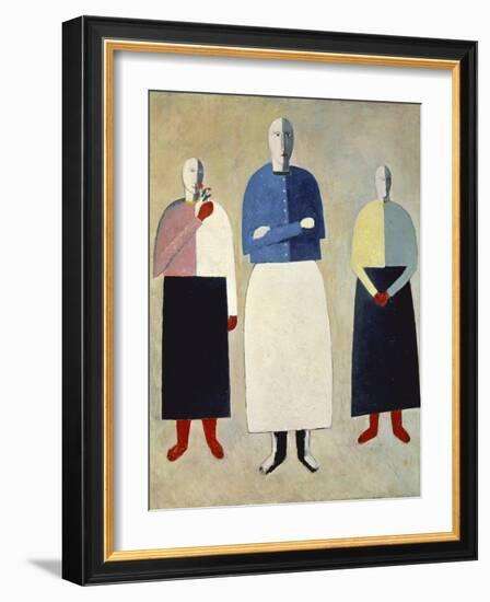 Three Girls-Kasimir Malevich-Framed Giclee Print