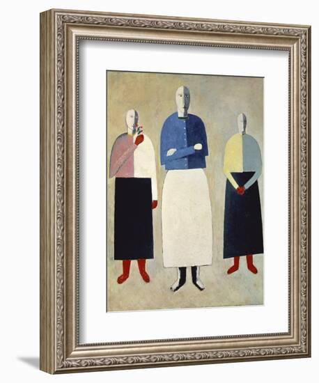 Three Girls-Kasimir Malevich-Framed Giclee Print