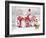 Three Gnomes in Wood-MAKIKO-Framed Giclee Print