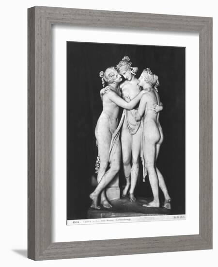 Three Graces, 1812-16-Antonio Canova-Framed Giclee Print