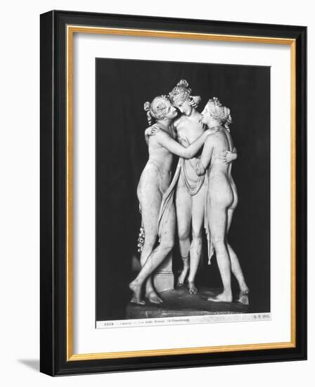 Three Graces, 1812-16-Antonio Canova-Framed Giclee Print