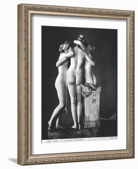 Three Graces, 1812-16-Antonio Canova-Framed Giclee Print