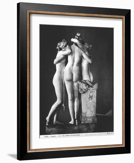 Three Graces, 1812-16-Antonio Canova-Framed Giclee Print