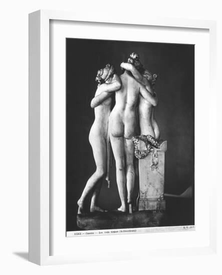 Three Graces, 1812-16-Antonio Canova-Framed Giclee Print