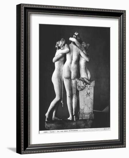 Three Graces, 1812-16-Antonio Canova-Framed Giclee Print