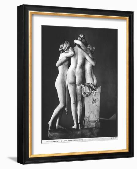 Three Graces, 1812-16-Antonio Canova-Framed Giclee Print