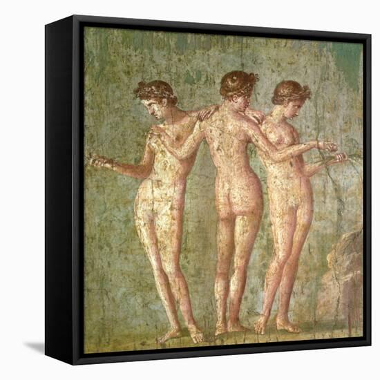 Three Graces, from Pompeii-null-Framed Premier Image Canvas
