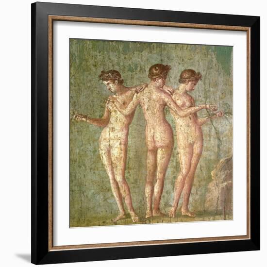 Three Graces, from Pompeii-null-Framed Giclee Print