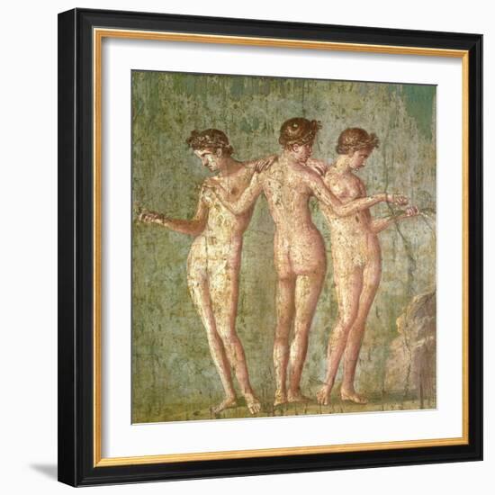 Three Graces, from Pompeii-null-Framed Giclee Print