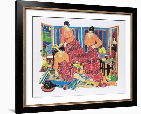 Three Graces-Estelle Ginsburg-Framed Collectable Print