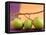 Three Green Mangos on a Branch-Luzia Ellert-Framed Premier Image Canvas