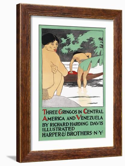 Three Gringos In Central America And Venezuela By Richard Harding Davis-Edward Penfield-Framed Art Print