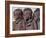 Three Happy Himba Children Enjoy Watching a Dance, Namibia-Nigel Pavitt-Framed Photographic Print