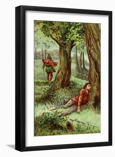 Three Heads and Robin Hood-null-Framed Art Print