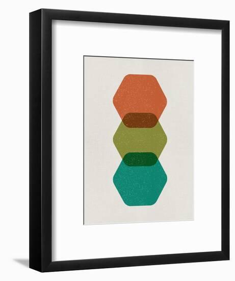 Three Hexagons-Eline Isaksen-Framed Art Print