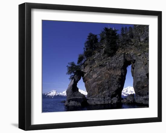 Three-Hole Rock, Kenai Fjords National Park, Alaska, USA-Paul Souders-Framed Photographic Print