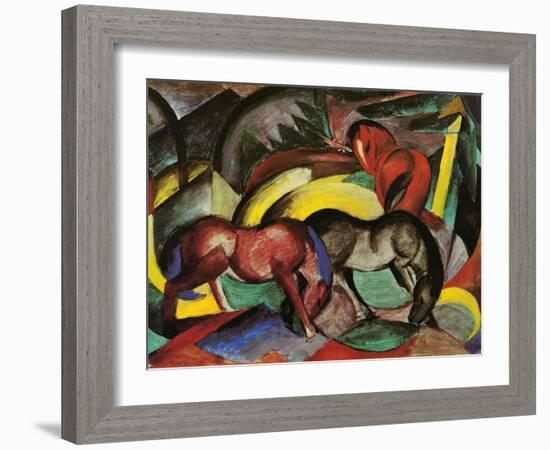 Three Horses, 1912-Franz Marc-Framed Giclee Print