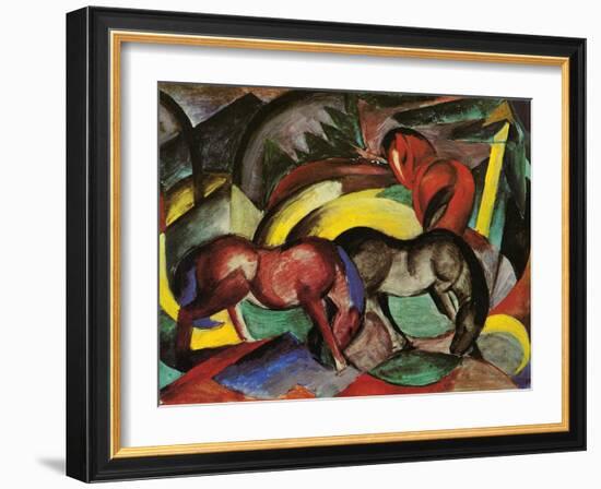 Three Horses, 1912-Franz Marc-Framed Giclee Print