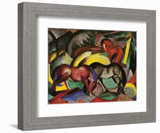 Three Horses, 1912-Franz Marc-Framed Giclee Print