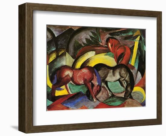 Three Horses, 1912-Franz Marc-Framed Giclee Print