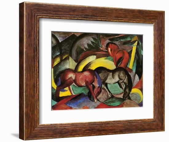 Three Horses, 1912-Franz Marc-Framed Giclee Print