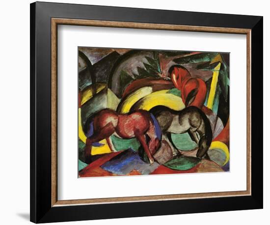 Three Horses, 1912-Franz Marc-Framed Giclee Print