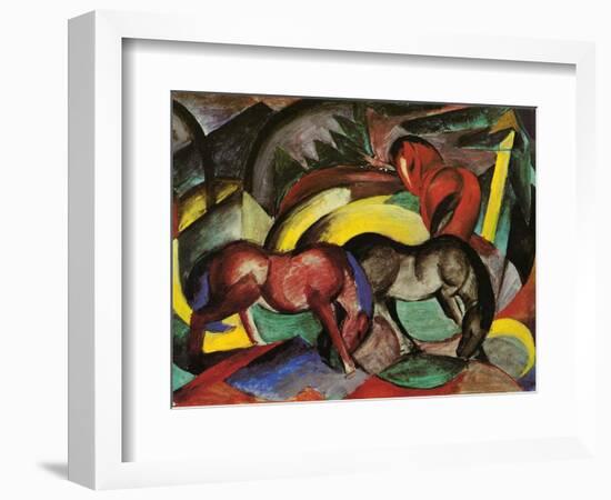 Three Horses, 1912-Franz Marc-Framed Giclee Print