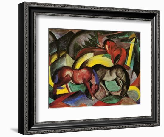 Three Horses, 1912-Franz Marc-Framed Giclee Print