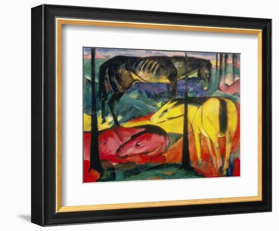 Three Horses, 1913-Franz Marc-Framed Giclee Print