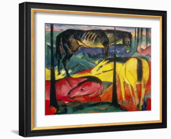 Three Horses, 1913-Franz Marc-Framed Giclee Print