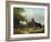 Three Horses with Pigs-John Frederick Herring Jnr-Framed Giclee Print